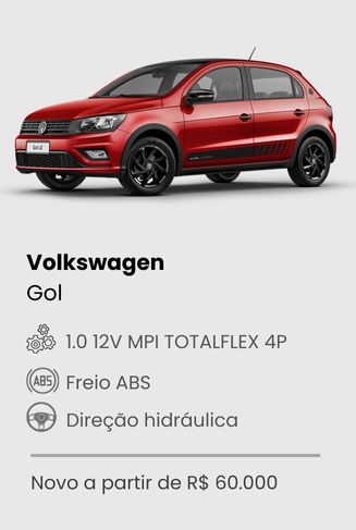 Financiamento de carro sem entrada Volkswagen Gol