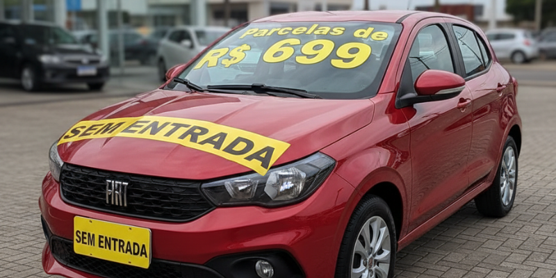 Fiat Argo financiamento de veículo sem entrada
