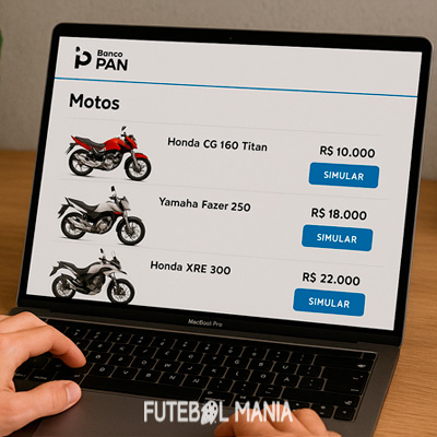 simulador financiamento de moto Banco Pan