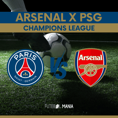 Confira essa partida imperdível entre Arsenal x PSG. Arsenal x PSG