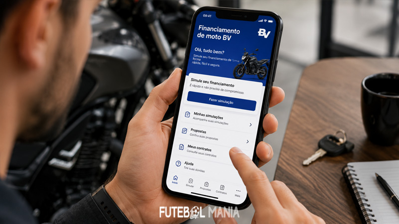Financiamento de moto BV com simulação online, taxas e aprovação para motos novas e usadas